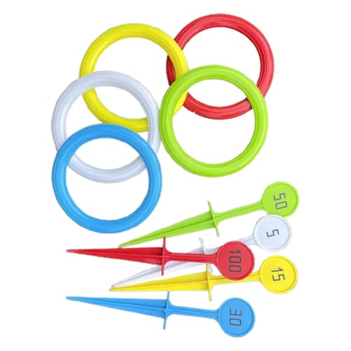 wiroouia Ringwurfspiel - Farbiges Interaktives Wurfspiel - Gartenspielzeug Für Familien Kinder Jugendliche Mädchen Drinnen Draußen Garten Strandhaus wiroouia Ringwurfspiel - Farbiges Interaktives Wurfspiel - Gartenspielzeug Für Familien Kinder Jugendliche Mädchen Drinnen Draußen Garten Strandhaus von wiroouia