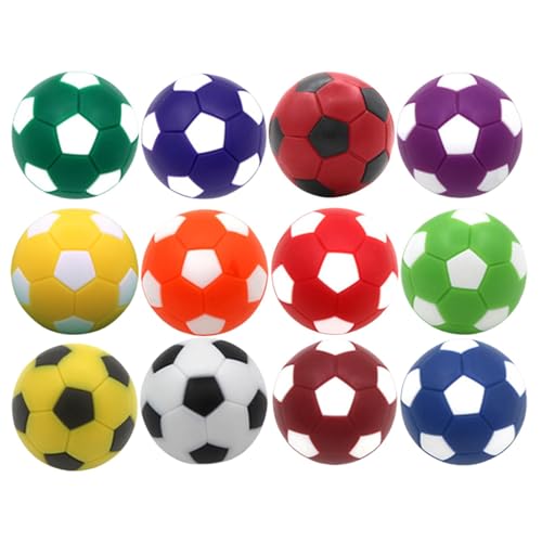 wiroouia Tischfußballbälle, Tischfußball Ersatzbälle | 12X Freizeitball Desktop Fußbälle, Tischfußballzubehör Tischfußballball Für Erwachsene und Kinder - 3,6cm von wiroouia