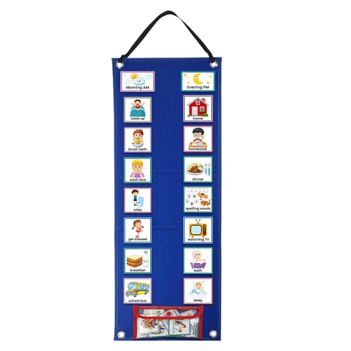 wiroouia Verhaltensaufkleber Für Kinder | Multifunktionaler Kinder-Lernkalender, Wasserdicht, Robust, Für Gute Gewohnheiten, Motivierung Von Verantwortung - 67,5x24cm von wiroouia