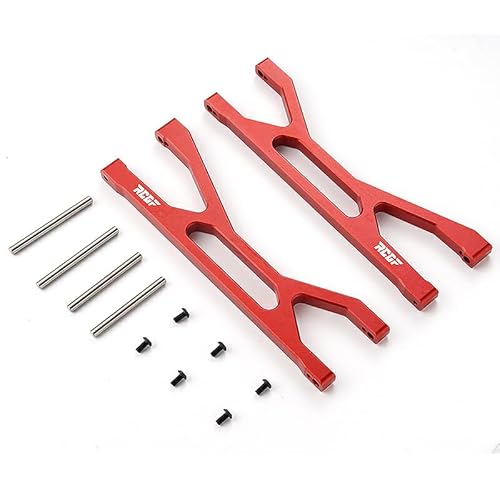 wisoolkic 2 Stück Aluminiumlegierung vorne Oben Aufhängungsarm für XMAXX 1/5 Monster Trucks, verbessertes RC Autozubehör, Ersatzteile, Rot wisoolkic 2 Stück Aluminiumlegierung vorne Oben Aufhängungsarm für XMAXX 1/5 Monster Trucks, verbessertes RC Autozubehör, Ersatzteile, Rot von wisoolkic