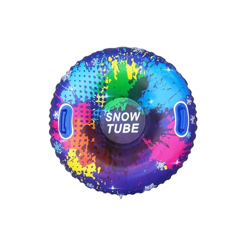 wisoolkic Snow Tubes, sicherer Griff, bequemes Aufblasen, Winterspaß, bequem und einfach zu transportieren, Snow Tubes für Kinder, aufblasbarer Schlitten, Zwei von wisoolkic