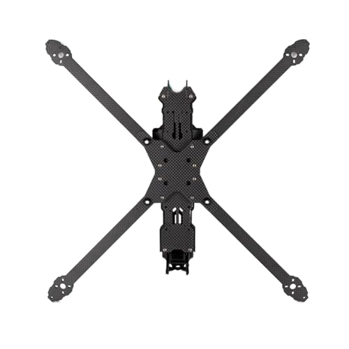 wisspair Für Decke 25,4 cm (10 Zoll) Lite 25,4 cm (10 Zoll) FPV Freestyle Drohne Ture X Frame Kit 402 mm Achsenabstand T700 kompatibel mit Carbon Propeller 10 Zoll von wisspair