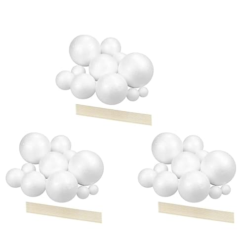 wisspair PlanetModel Crafts Solarprojekt-Set mit 42 Polystyrol-Kugeln in gemischter Größe für wissenschaftliche Projekte von wisspair