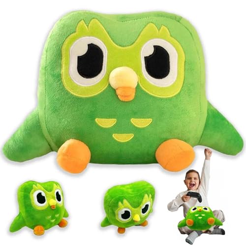wiztex Grüne Owl Kuscheltier - 20 cm Duolingoo Cartoon Eule Plüschtier Geschenk für Kinder und Fans für Halloween, Weihnachten und Geburtstag Party wiztex Grüne Owl Kuscheltier - 20 cm Duolingoo Cartoon Eule Plüschtier Geschenk für Kinder und Fans für Halloween, Weihnachten und Geburtstag Party von wiztex