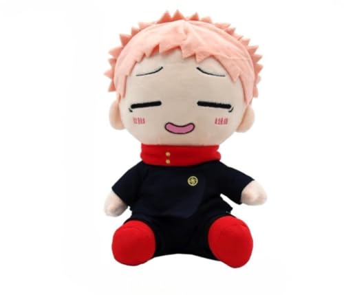 wiztex J-ujutsu K-aisen Plüschtier, Itadori Yuji Anime Kuscheltier, Itadori Yuji Plush Doll, Itadori Yuji Stuffed Animals für Jungen und Mädchen von wiztex