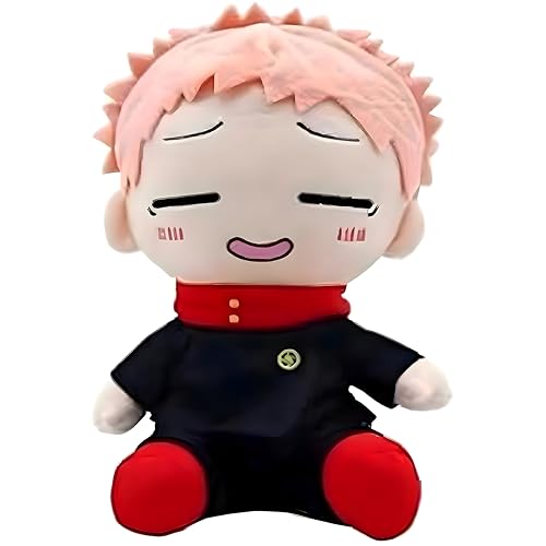 wiztex J-ujutsu K-aisen Plüschtier, Itadori Yuji Anime Kuscheltier, Itadori Yuji Plush Doll, Itadori Yuji Stuffed Animals für Jungen und Mädchen von wiztex