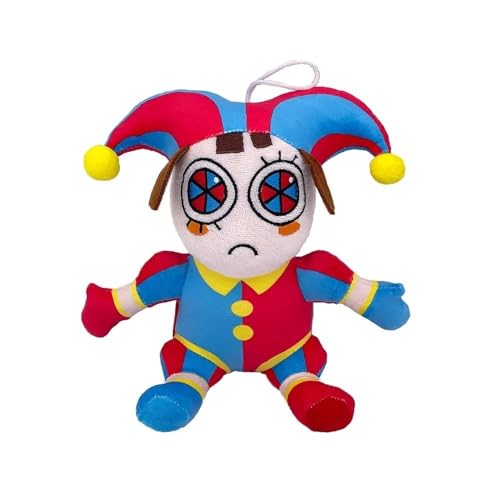 wiztex Pomni Digital Circus Plüsch, Jax Plush Cuddly Toy for Kids - The Amazing Digital Circus Kuscheltier Gift for Kids - Pomni Plush Toy Digital Circus Plush Clown (Pomni 23 cm) von wiztex