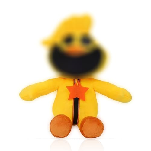 wiztex Smiling Critter Plüsch für Kinder – 30 cm weich gefülltes Katzenschläfchen-Plüschtier – warmes Kuscheltiergeschenk für alle Fans (Kicken Chicken - Smiling Critter) von wiztex