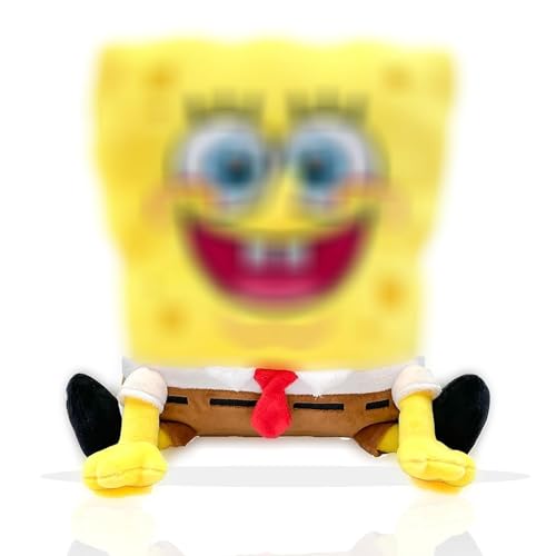 wiztex Sponge bob Kuscheltier – Gelb Sponge bob Plüschtier – wunderschöne bestickte Augen Kawaii Sponge bob Stofftier Geschenk für Kinder für Halloween, Weihnachten und Geburtstagsparty von wiztex