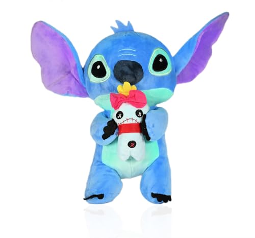 wiztex Stitch Kuscheltier - 26 cm Lilo und Dreaming Stitch Plüschfigur - Schön Stich Plüschtier Geschenk für Kinder (Blau) von wiztex