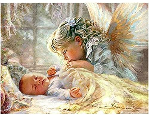 wmyzfs PaperJigsaw Puzzle 1000 Teile Engel Baby Poster Erwachsene Kinder Spielzeug Dekompressionsspiel Gt183Cx (38×26cm) von wmyzfs