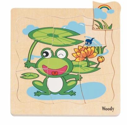 Woodyland Stages of a Frog Holzpuzzle (20-teilig) von woody