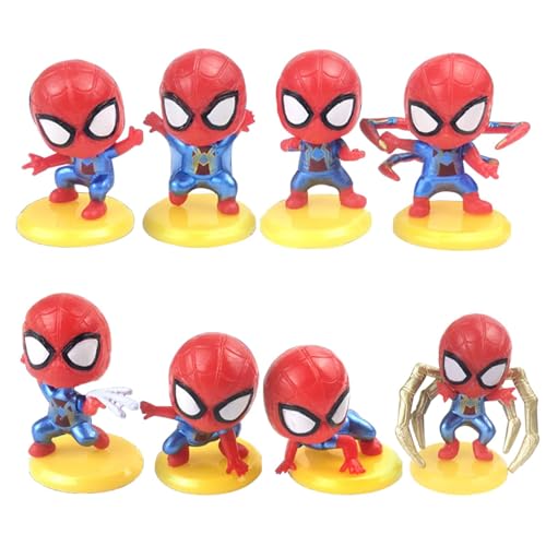 8 Stück Figur Kuchen Topper wopin Actionfigur Set Helden Dekorationen Cartoon Charaktere Party Dekorationen Party Kuchen Dekorationen Supplies Kuchen Dekorationen von wopin