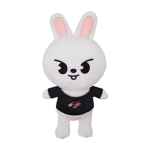 wopin Plüschtier Cartoon Plüschtier Spielzeug Süßes weißer Hase Plüschtier Weiche Plüschpuppe Cartoon Anime Figur Kuscheltiere Puppen Weiche Plüsch Kissen für Kinder Erwachsene Jungen Mädchen von wopin