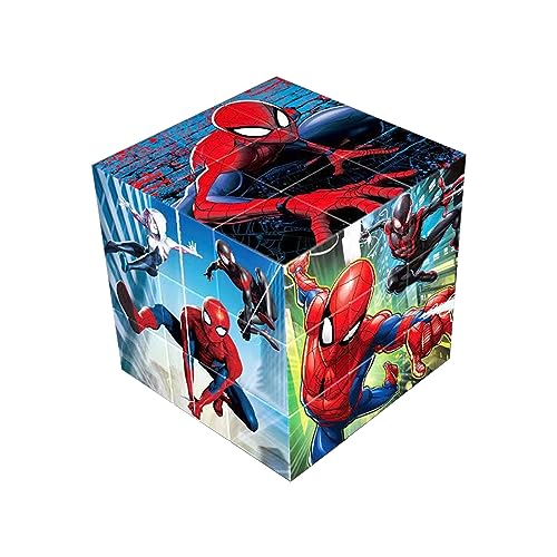 Roter Insektencharakter Cube, 3x3 Farbpassendes Puzzle, Speed Cube, Würfel-Puzzle-Würfel IQ-Spielzeug für Kinder, bestes 3D-Puzzle-Zauberspielzeug von wopin