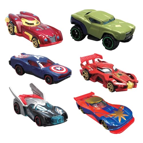 wopin 6Pcs suphe Spielzeugauto, Avge Captain Mve Spielzeugauto Kinder Spielen Auto für Geburtstag Party Geschenke Home Dekoration und Sammlung von wopin