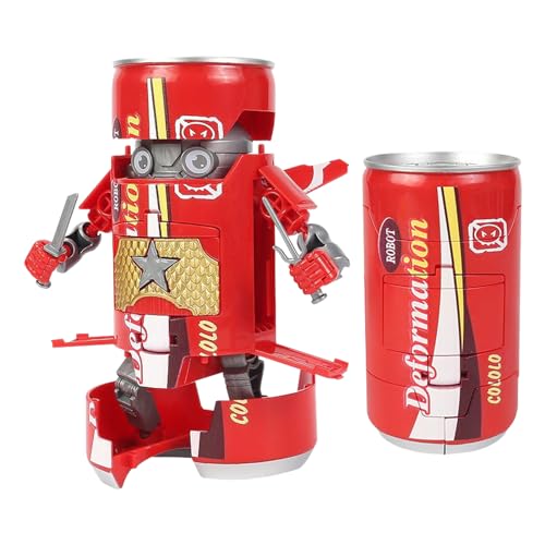 wopin Kann Roboter verwandeln, Soda-Samurai-Spielzeug verwandeln, aufsteigendes Spielzeug verwandeln, Soda-Samurai-Modellbausätze, Actionfiguren für Jungen und Mädchen ab 8 Jahren von wopin