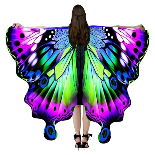 Schmetterlingsflügel | Stylish Butterflys Cape für Cosplay | Capes Cosplays Kostüm für Halloween Masquerade Party, Bühnenperformance, Rollenspiel für Frauen Schmetterlingsflügel | Stylish Butterflys Cape für Cosplay | Capes Cosplays Kostüm für Halloween Masquerade Party, Bühnenperformance, Rollenspiel für Frauen von wqibq
