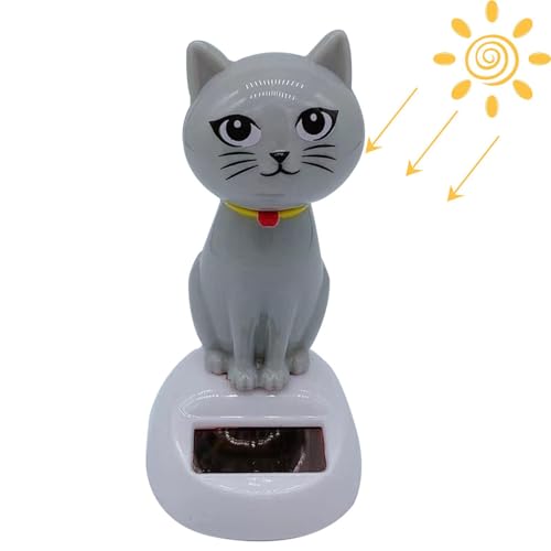 Solar Dancing | Lustige Katzenform -Design niedliche Solars Powered Swinging Cat Dashboard Dekoration | Kleine animierte Bobble -Tänzerauto -Dashboards für Kinder, Mädchen, Kinder, Solar Dancing | Lustige Katzenform -Design niedliche Solars Powered Swinging Cat Dashboard Dekoration | Kleine animierte Bobble -Tänzerauto -Dashboards für Kinder, Mädchen, Kinder, von wqibq
