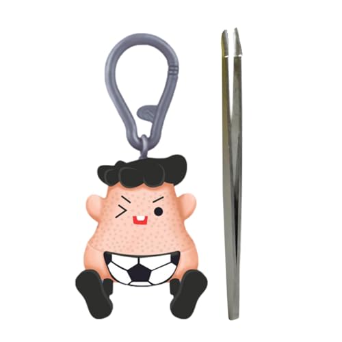 wqibq 2 Mr Plucky Toys, Polka Hair Pulling Disorder Toy, Say Goodbye to Skin Picking, Hair Picking Fidget Toy, Pimple Popping Toy, Stress Relief Toy for Sensory, An'xiety Relief Keychain Toy with Twee von wqibq