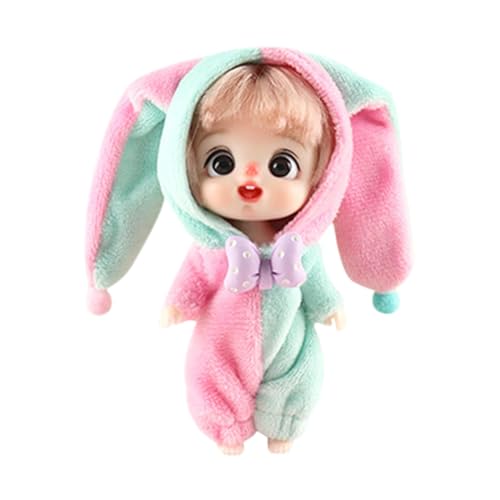 wqibq Bewegliche Puppenspielzeug, bewegliche Puppe mit Gelenken, für kleine Babys, Babypuppen Reborn, angezogene Puppen, bewegliche und lustige Puppe für Babys, Spielzeug für Mädchen, von wqibq