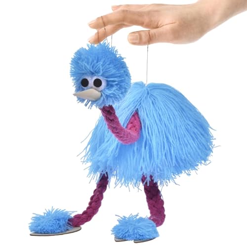 wqibq Handpuppe Strauß, Handpuppe, Straußenpuppe, Handpuppe, Garnpuppen, Straußenpuppe, interaktive Straußenpuppen, handgefertigt, niedlich, für von wqibq