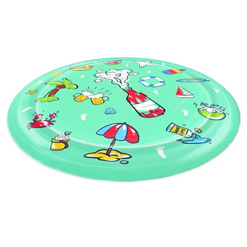 wqibq Hundesprinkler Unterlage,Extra Dicke Wasser Spielmatte Für Haustiere - Verstärkte Wassermatte Für Katzen, Hunde Und Kinder Für Drinnen, Draußen, Spielplatz Und Pool wqibq Hundesprinkler Unterlage,Extra Dicke Wasser Spielmatte Für Haustiere - Verstärkte Wassermatte Für Katzen, Hunde Und Kinder Für Drinnen, Draußen, Spielplatz Und Pool von wqibq