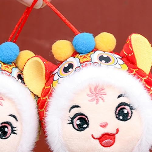 wqibq Jahr der Schlangenpuppe - Jahr des Schlangenmaskottchens,Schlangenstofftier, Frühlingsfest-Schlangen-Plüschschlangen-Stofftier, 2025 niedliches chinesisches Neujahrsspielzeug-Maskottchen für von wqibq