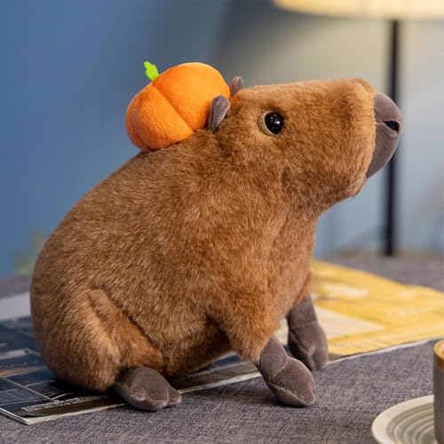 wqibq Niedliches Capybara-Plüschtier, Capybara mit , Plüschtier Capybara, Heimdekoration, geruchlose Plüschtiere für Tiere von wqibq