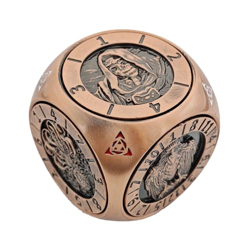 wqibq Rollenspiel Würfel | Set Aus Metall Spinner Würfel Mit 6-Seitigen | Leichtes Zubehör Für Freizeit Zuhause Gesellschaftsspiele Kneipe Wettbewerb wqibq Rollenspiel Würfel | Set Aus Metall Spinner Würfel Mit 6-Seitigen | Leichtes Zubehör Für Freizeit Zuhause Gesellschaftsspiele Kneipe Wettbewerb von wqibq