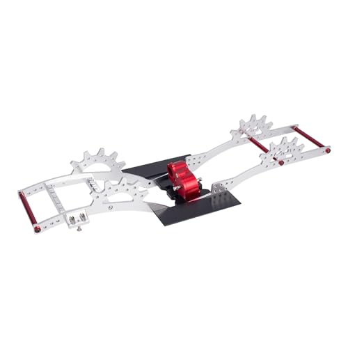 wueiooskj Auto Rahmen Für Capra Crawler Chassis Rahmen Aluminium Legierung Präzision RC Auto Zubehör Ersatzteile RC Upgrade Teil, Silber von wueiooskj