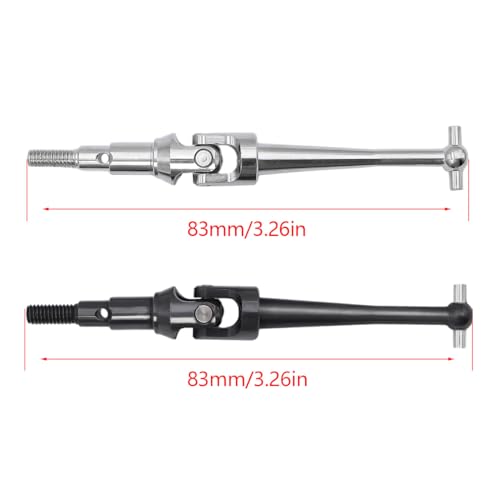 wueiooskj Universal Antriebsgelenk Für 16207 16208 16209 16210 On Road Fahrzeuge Rc Universal Antriebsgelenk Stahl Design RC Auto Zubehör, Silber von wueiooskj