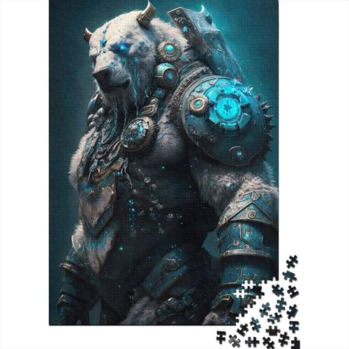 300-teiliges Puzzle „Bear of Silence“ für Erwachsene und Jugendliche Holzbrett-Puzzle Puzzle für Sommerliebhaber 300 Teile (40 x 28 cm) von wuzihanptpt