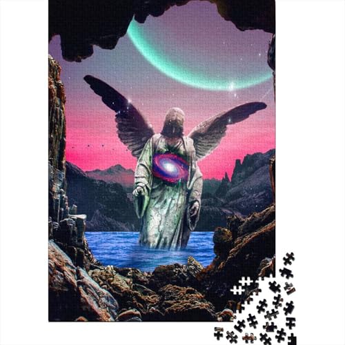 500-teiliges Puzzle für Erwachsene „Abandoned Angel“ Puzzles für Erwachsene und Jugendliche Holzpuzzle Spielzeug Denkspiel 500 Teile (52 x 38 cm) von wuzihanptpt