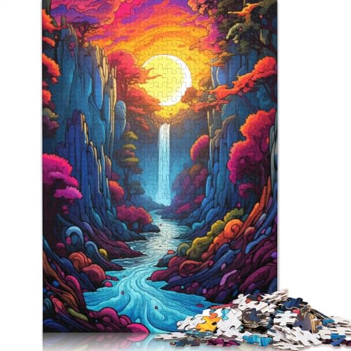 Lustiges Puzzle für Erwachsene 1000 Teile Fantasie Bunte Landschaftspuzzles für Papierpuzzles pädagogisches Spielzeug zum Stressabbau Puzzle 1000 Teile (38 x 26 cm) von wuzihanptpt