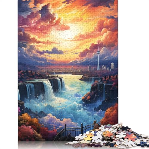 Lustiges Puzzle für Erwachsene 1000 Teile weltberühmte Landschaftspuzzles für Holzpuzzles pädagogisches Spielzeug zum Stressabbau Puzzle 1000 Teile (75 x 50 cm) von wuzihanptpt