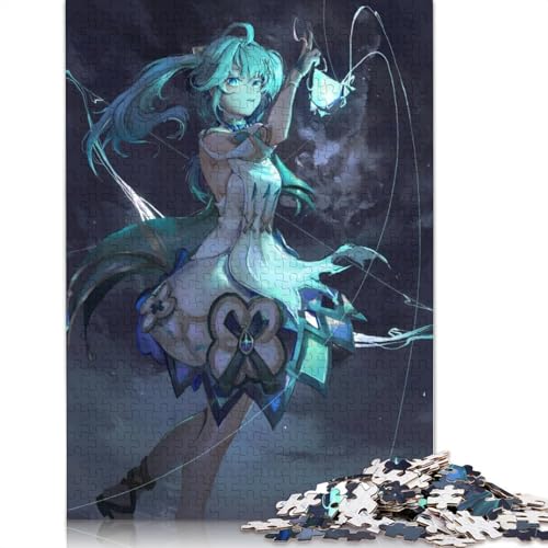 Puzzle 1000 Teile Genshin Impact Faruzan Puzzle für Erwachsene Papierpuzzle Lernspiele für Erwachsene und Kinder 1000 Teile (38 x 26 cm) von wuzihanptpt