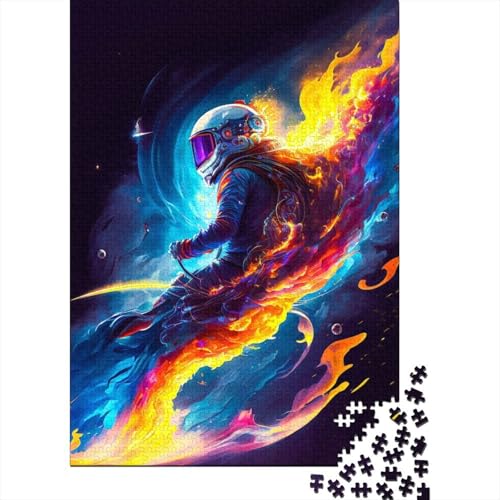 Puzzle 1000 Teile für Erwachsene Astro Skating-Puzzles für Erwachsene Holzpuzzle Erwachsene 1000 Teile (75 x 50 cm) von wuzihanptpt