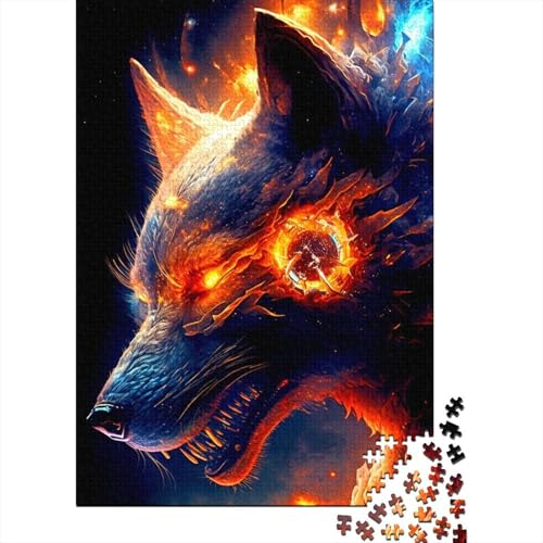 Puzzle 1000 Teile für Erwachsene Wolf-Puzzle Holzpuzzle Erwachsene 1000 Teile (75 x 50 cm) von wuzihanptpt