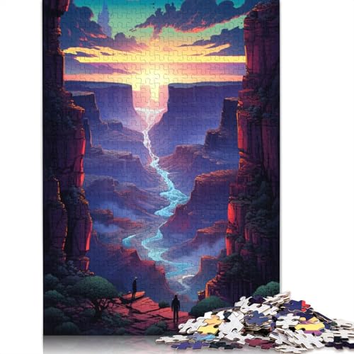 Puzzle American Grand Canyon 1000 Teile für Erwachsene Holzpuzzle für Erwachsene und Kinder lustige Puzzlespiele 1000 Teile (75 x 50 cm) von wuzihanptpt