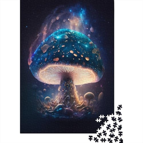 Puzzle Sternenhimmel-Pilz-Puzzle für Erwachsene 300 Stück Holzpuzzle für Erwachsene und Jugendliche Puzzle für Erwachsene Geschenke 300 Teile (40 x 28 cm) von wuzihanptpt