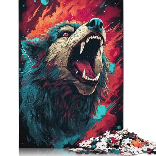 Puzzle für Erwachsene 1000 Teile Galaxie-Wolf Puzzle für Erwachsene Papierpuzzle Familienspiele Weihnachts- und Geburtstagsgeschenke 1000 Teile (38 x 26 cm) von wuzihanptpt