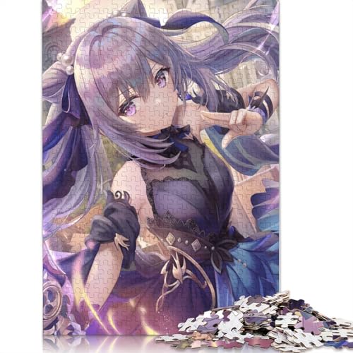 Puzzle für Erwachsene 1000 Teile Genshin Impact Puzzle Holzpuzzle Heimdekorationspuzzle 1000 Teile (75 x 50 cm) von wuzihanptpt