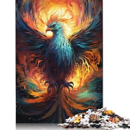 Puzzle für Erwachsene 1000 Teile Mysterious Fantasy Phoenix Puzzles für Erwachsene Holzpuzzle Lernspielzeug 1000 Teile (75x50cm) von wuzihanptpt