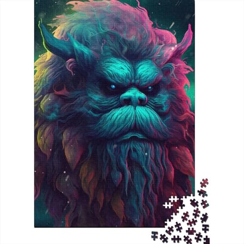 Puzzle für Erwachsene 1000 Yeti Supernaturalism Puzzles für Erwachsene Holzpuzzle Lernspielzeug 1000 Teile (75x50cm) von wuzihanptpt