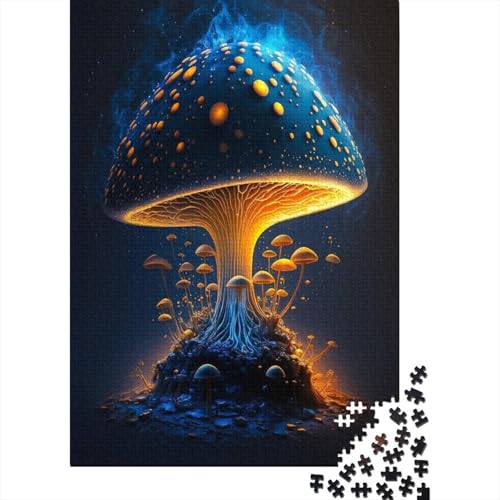 Puzzle für Erwachsene 300 Stück Sternenhimmel-Pilz-Puzzles für Erwachsene Holzpuzzle Lernspielzeug 300 Teile (40 x 28 cm) von wuzihanptpt