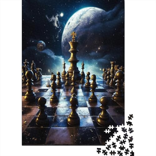 Puzzle für Erwachsene 500 Teile Römisches Schachbrett Puzzle für Erwachsene Holzbrettpuzzle lustiges Geschenk 500 Teile (52 x 38 cm) von wuzihanptpt