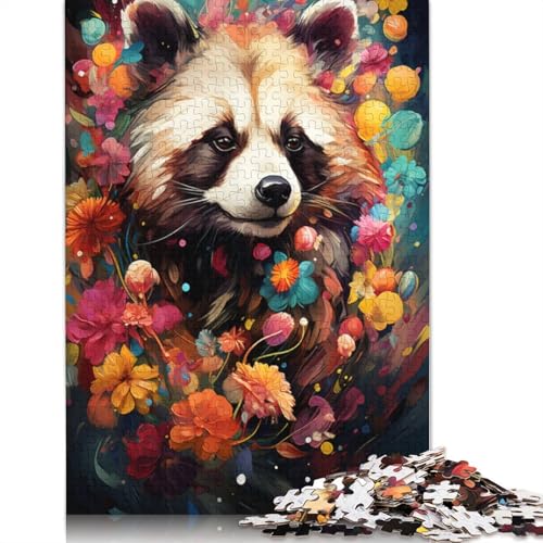 Puzzle für Erwachsene Bunte Blumen und Bären Puzzle für Erwachsene 1000 Teile Papierpuzzle für Erwachsene und Kinder ab 10 Jahren Geschenk zum Geburtstag 1000 Teile (38 x 26 cm) von wuzihanptpt