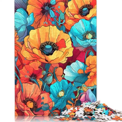 Puzzle für Erwachsene California_Poppy 1000-teiliges Puzzle Holzpuzzle Teenager und Kinder Familienspaß Puzzle 1000 Teile (75x50cm) von wuzihanptpt