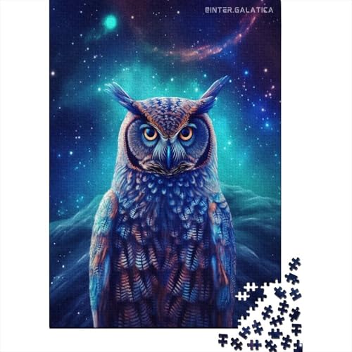 Puzzle für Erwachsene Eule (14) Puzzle für Erwachsene 500 für Erwachsene und Jugendliche Holzbrettpuzzle schwierig und herausfordernd 500 Teile (52 x 38 cm) von wuzihanptpt